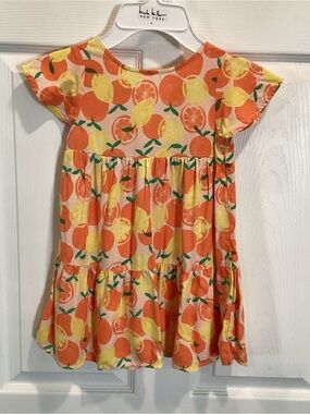 Orange and lemon girls sundress